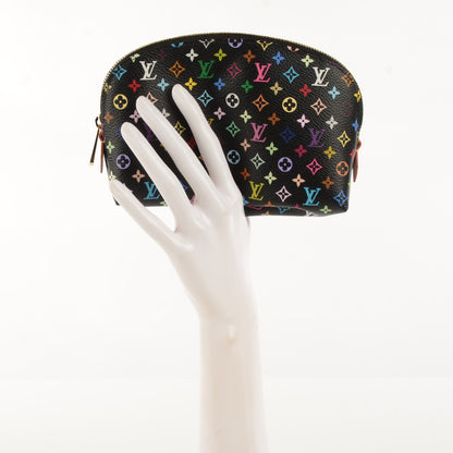Louis Vuitton Monogram Multicolor Cosmetic Pouch Black Grenade 2 of 7