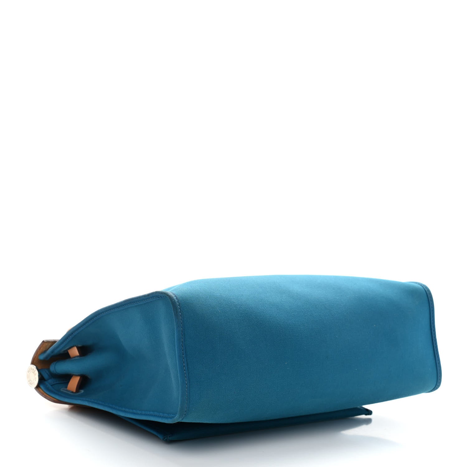 Hermes Vache Hunter Toile Herbag Zip 31 PM Bleu Natural 5 of 14