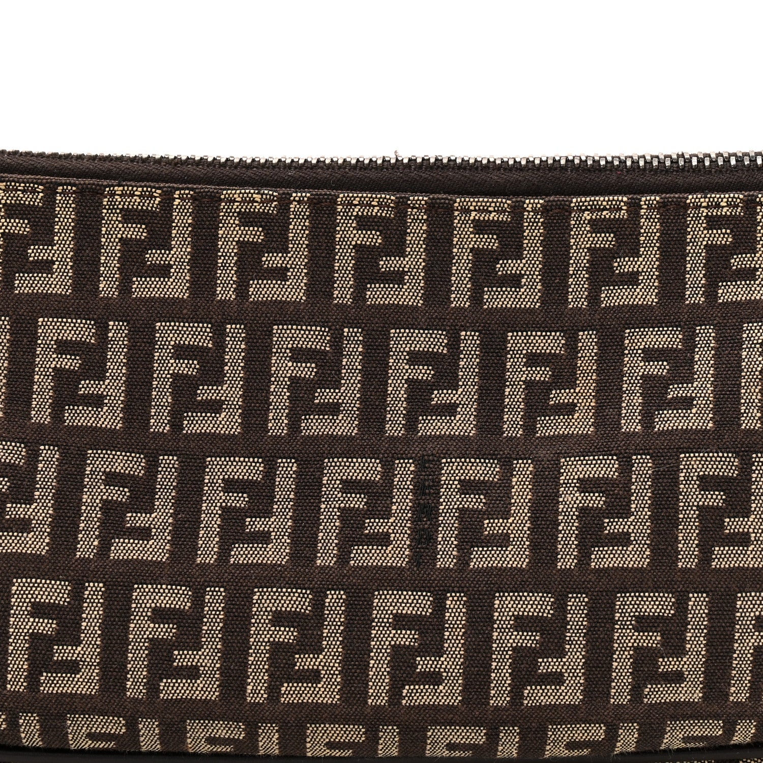 Fendi Zucchino Pochette Dark Brown 8 of 10