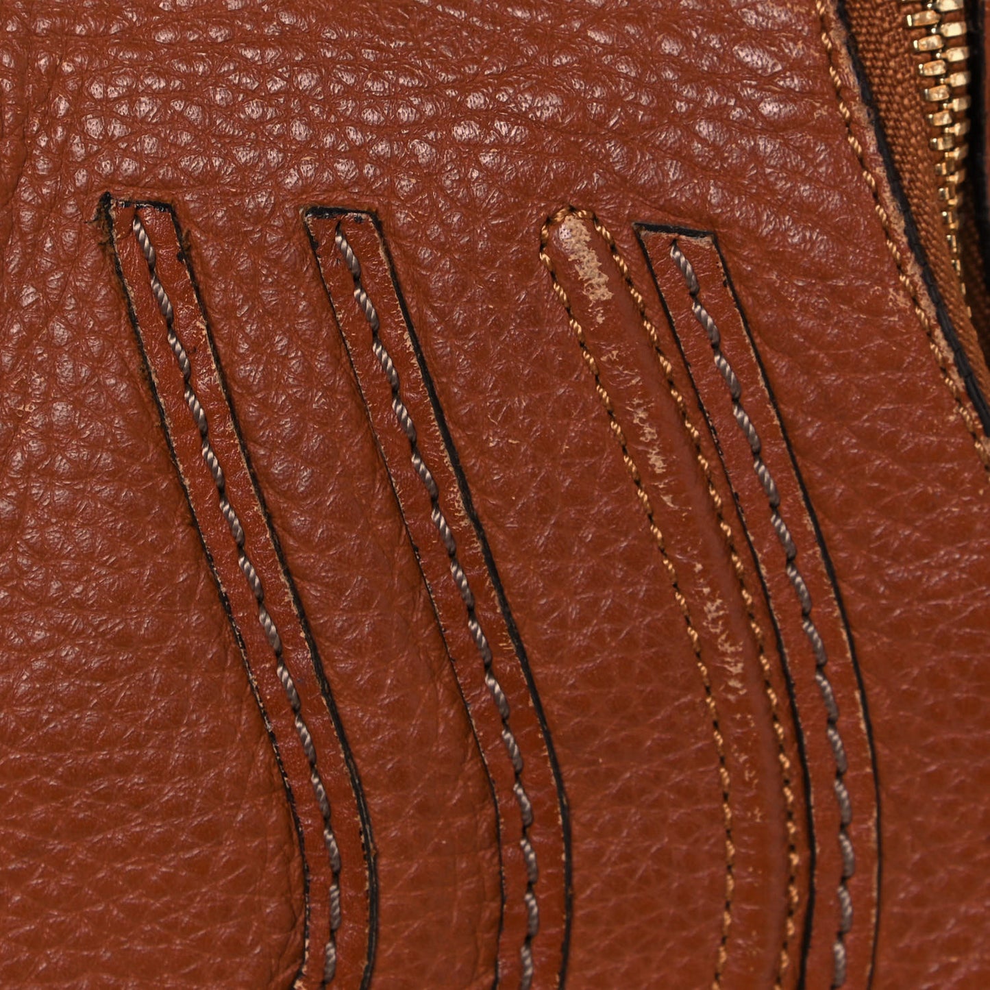 Calfskin Medium Marcie Round Zip Crossbody Bag Tan