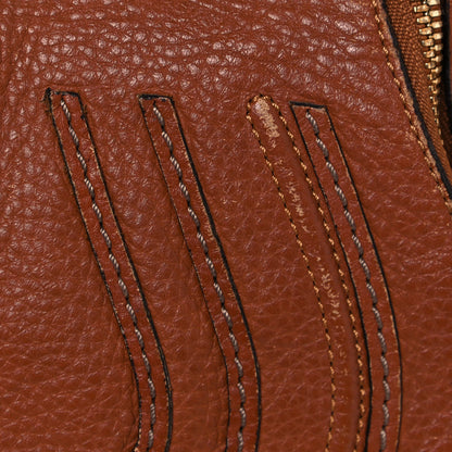 Chloe Calfskin Medium Marcie Round Zip Crossbody Bag Tan 13 of 16