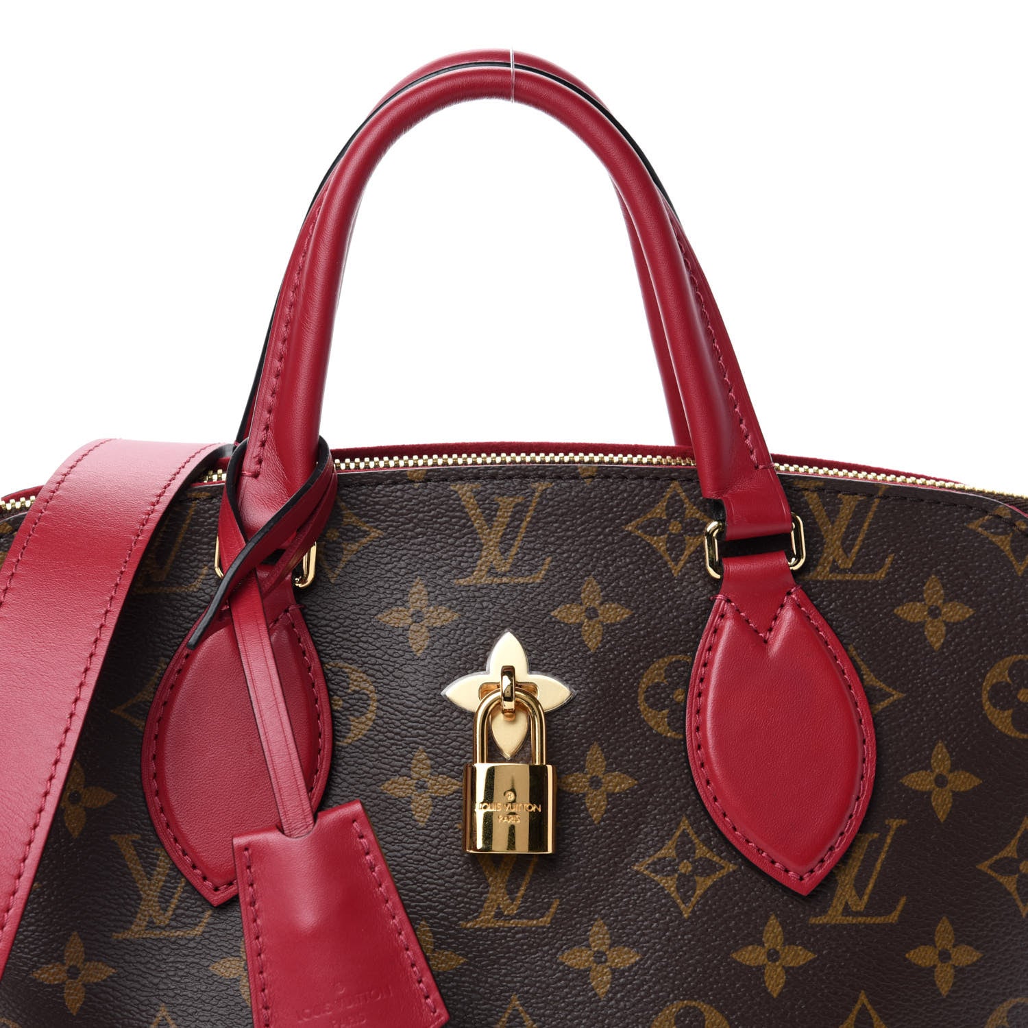 Louis Vuitton Monogram Flower Zipped Tote PM Lie de Vin 10 of 10