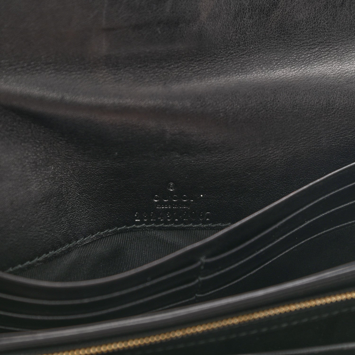 Gucci Guccissima Sukey Continental Wallet Continental Wallet Black 6 of 10