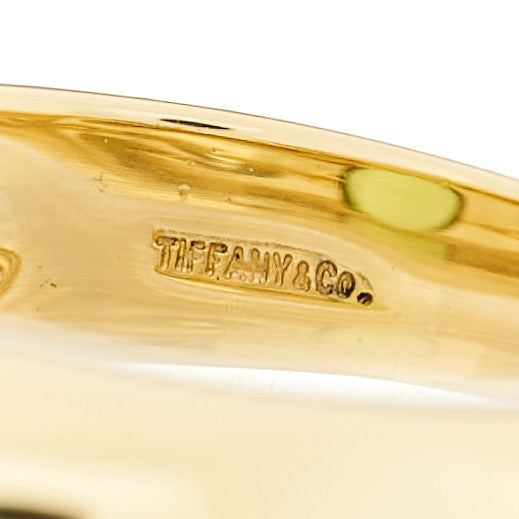 18K Yellow Gold Peridot Ring 59 8.75