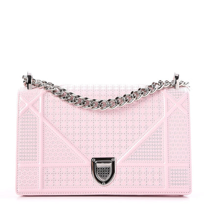 Christian Dior Patent Micro-Cannage Small Diorama Flap Bag Rose 1 of 7