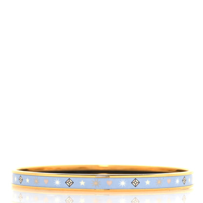 Hermes Enamel Printed Chorus Stellarum Extra Narrow Bracelet 65 Lumiere 3 of 5