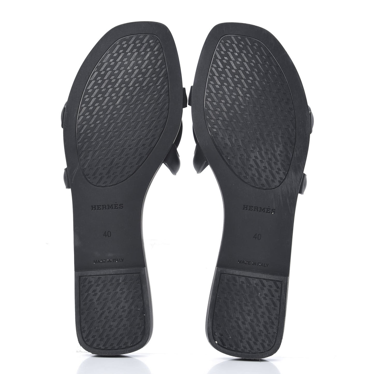 Rubber Aloha Sandals 40 Black