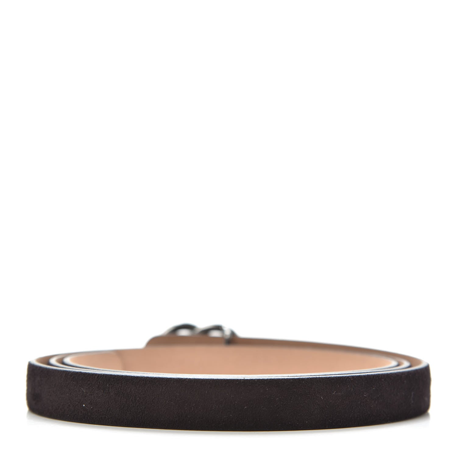Chanel Suede CC Belt 95 38 Dark Brown 2 of 7