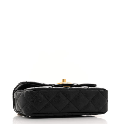 Chanel Caviar Quilted Mini Sweetheart Rectangular Flap Black 4 of 13