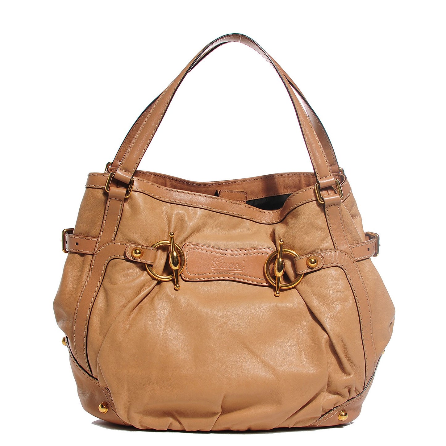Calfskin Medium Jockey Tote Tan