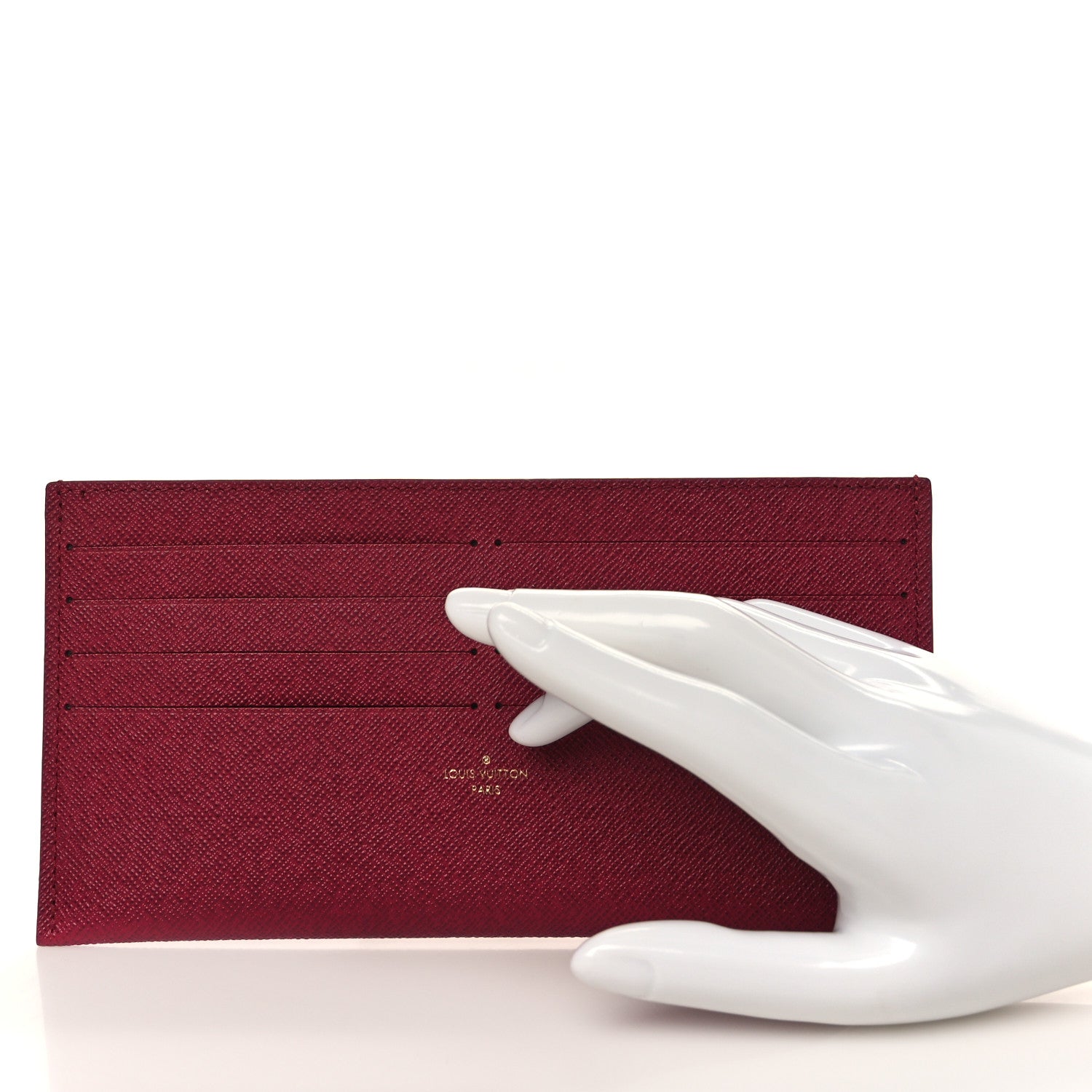 Louis Vuitton Calfskin Felicie Card Holder Insert Fuchsia 2 of 4
