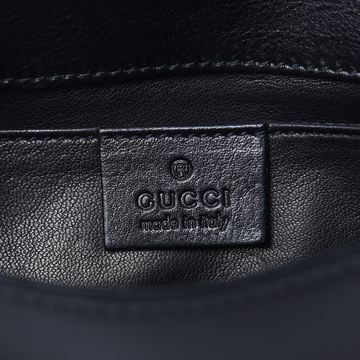 Gucci Smooth Calfskin Small Emily Chain Shoulder Bag Black 6 of 14