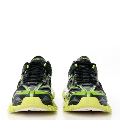Balenciaga Rubber Mesh Tri-Color Clear Sole Mens Track.2 Open Sneakers 42 Black Yellow 2 of 9