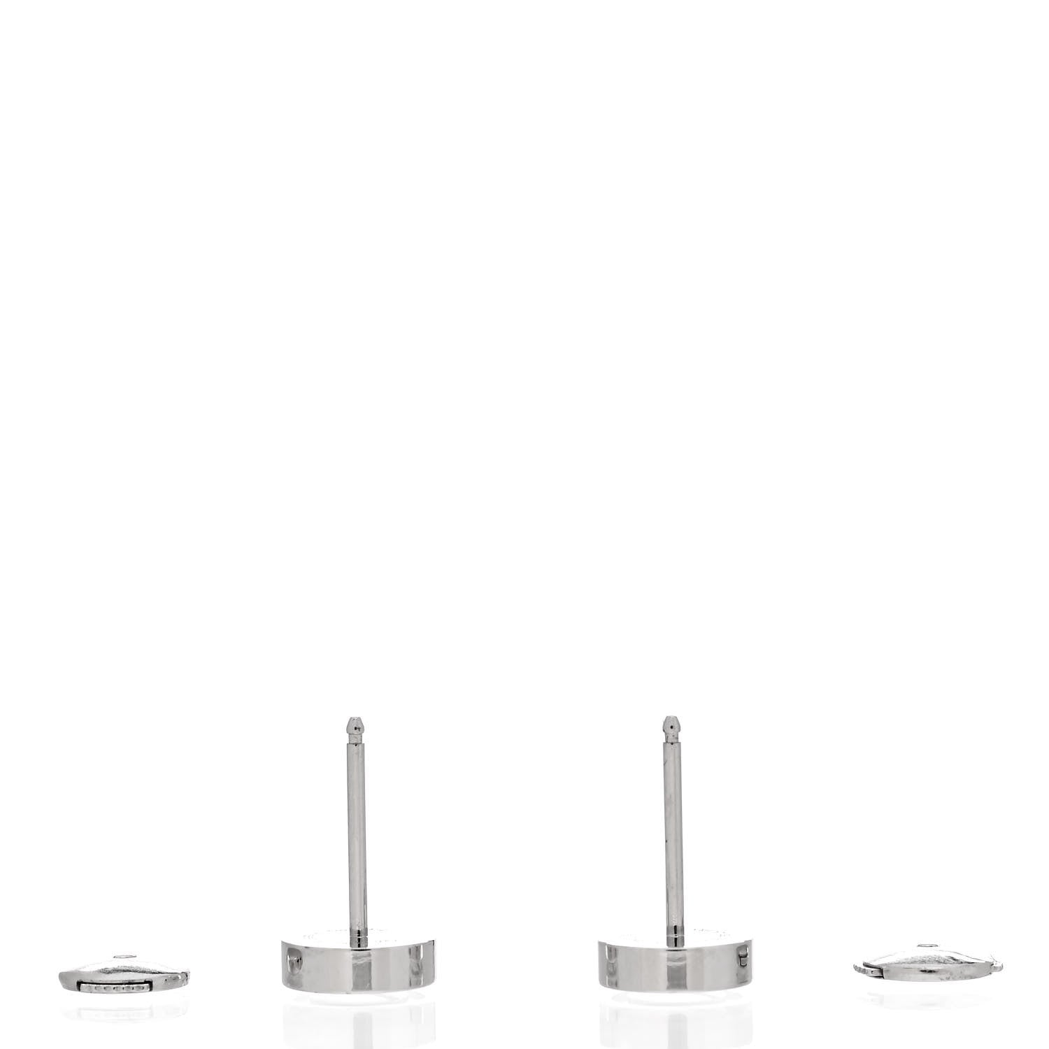 Cartier 18K White Gold LOVE Earrings 3 of 5
