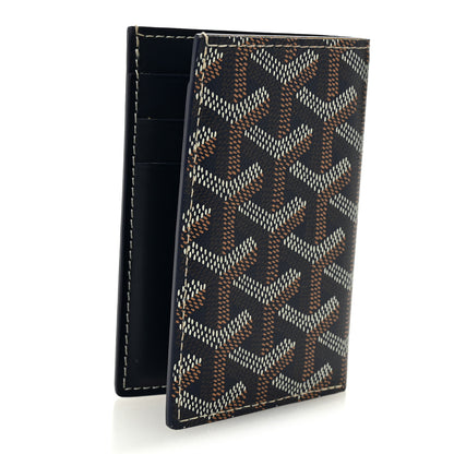 Goyard Goyardine Saint Pierre Card Holder Navy 3 of 7