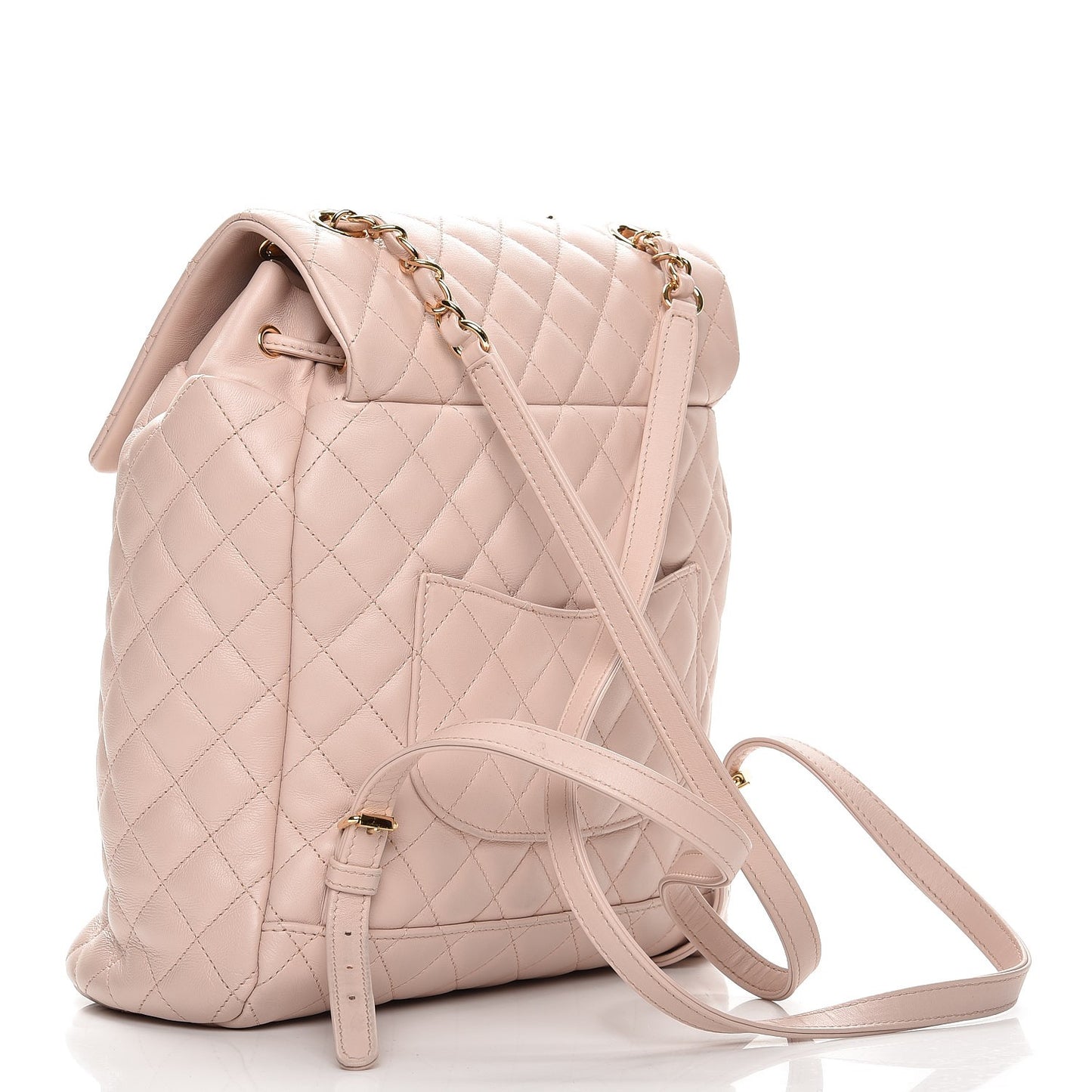 Lambskin Quilted Large Urban Spirit Backpack Light Pink