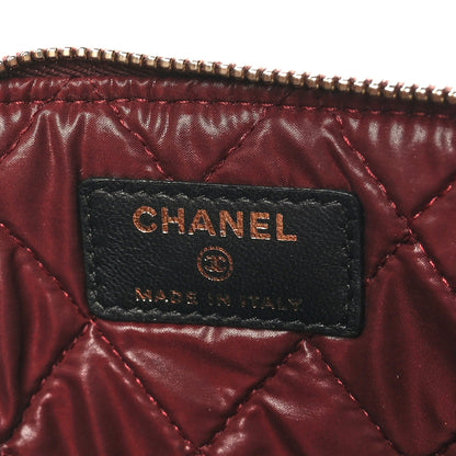 Chanel Lambskin Quilted Cosmetic Case Black 6 of 9