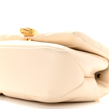 Bulgari Calfskin Matelasse Mini Serpenti Cabochon Crossbody Bag Ivory Opal 9 of 10
