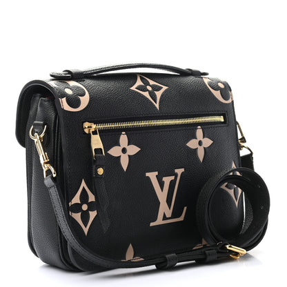 Louis Vuitton Empreinte Monogram Giant Pochette Metis Black Beige 3 of 9