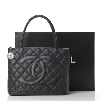 Chanel Caviar Quilted Medallion Tote Black 16 of 16