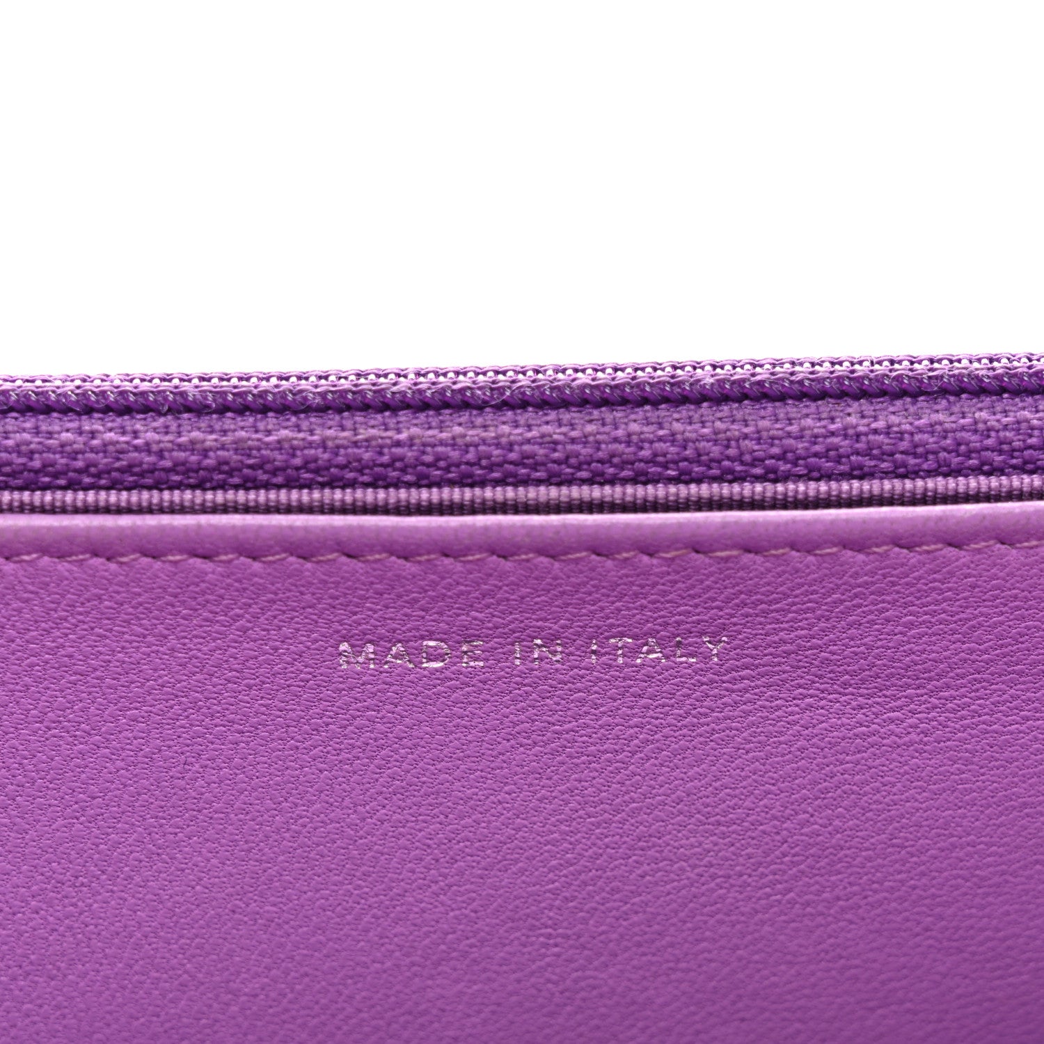 Chanel Lambskin Quilted Wallet On Chain WOC Purple 7 of 12