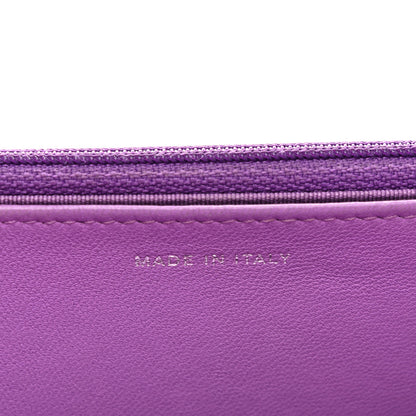 Chanel Lambskin Quilted Wallet On Chain WOC Purple 7 of 12
