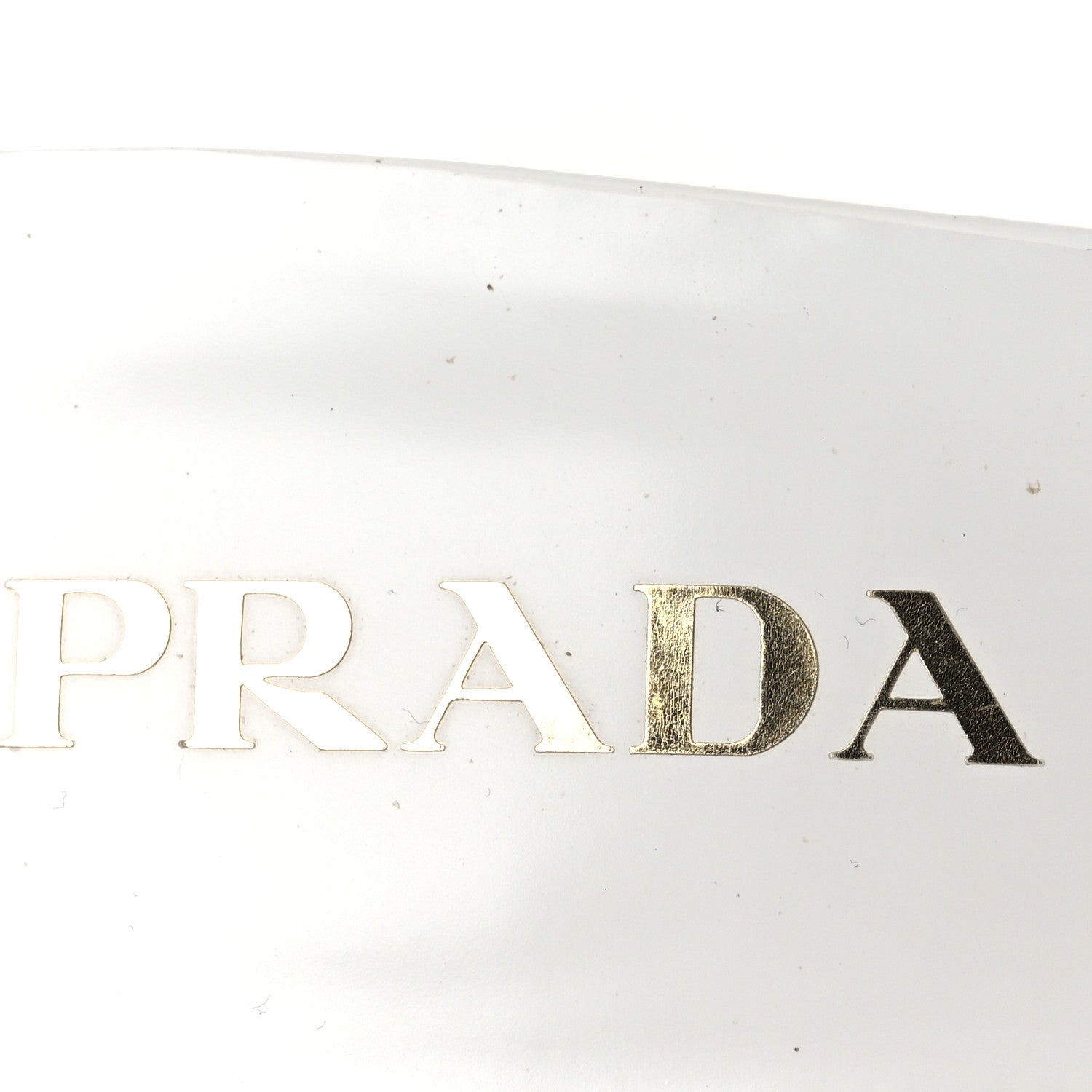 Prada Spazzolato Flower 45mm Slide Sandals 38.5 White 9 of 11