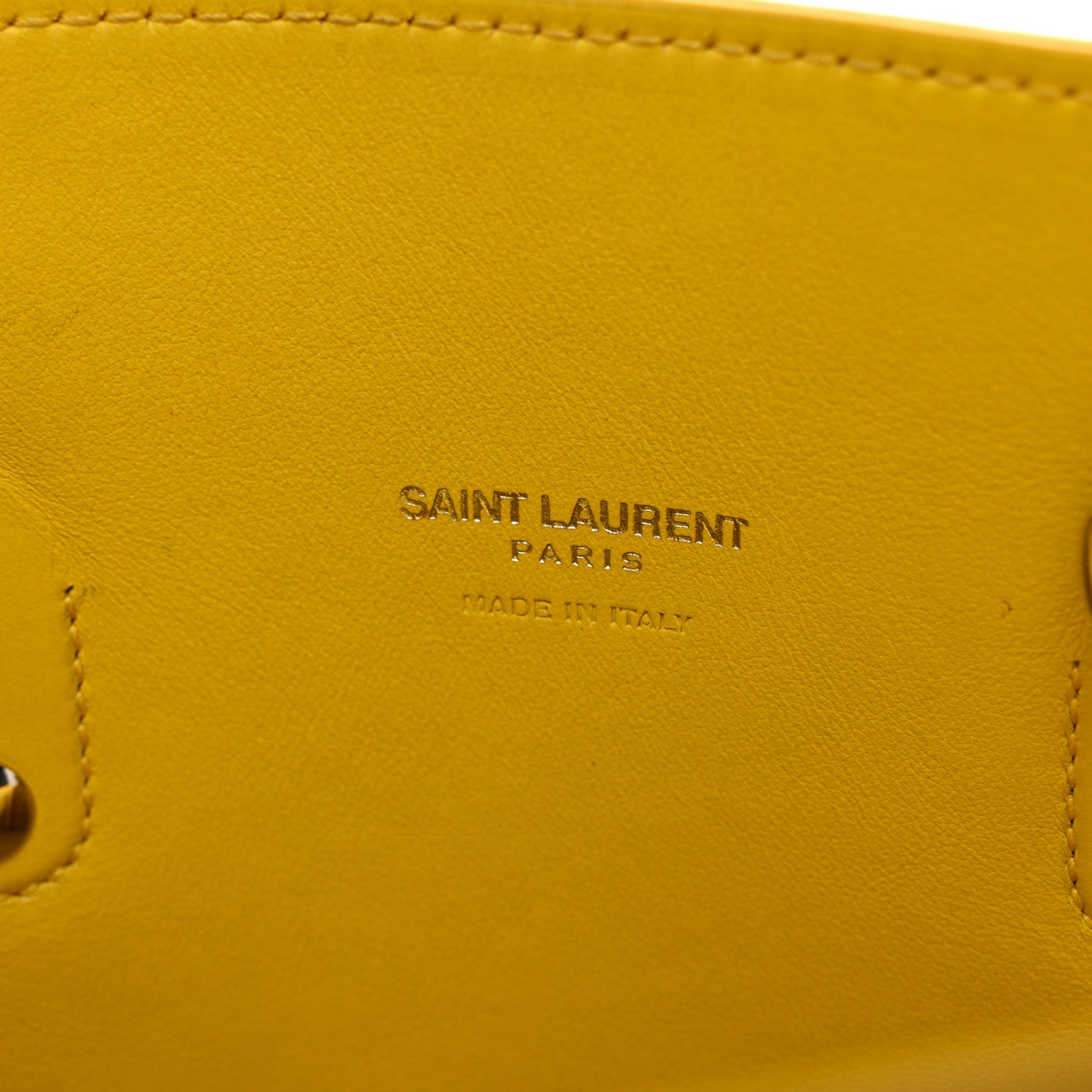 Saint Laurent Calfskin Baby Sac De Jour Bag Yellow 8 of 11