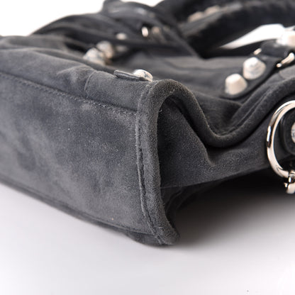 Balenciaga Baby Daim Suede Marble Hardware Mini City Grey 6 of 9