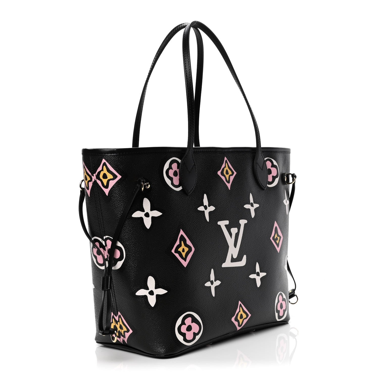 Louis Vuitton Monogram Giant Wild At Heart Neverfull MM Black 2 of 4