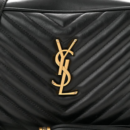 Saint Laurent Calfskin Matelasse Monogram Lou Camera Bag Black 8 of 12