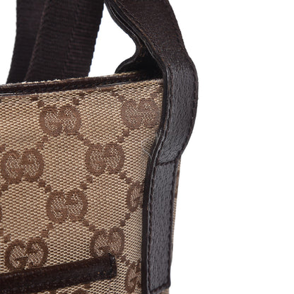 Gucci Monogram Flat Messenger Bag Dark Brown 12 of 13