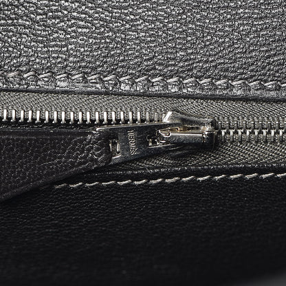 Hermes Shiny Porosus Crocodile Birkin 35 Graphite 13 of 38
