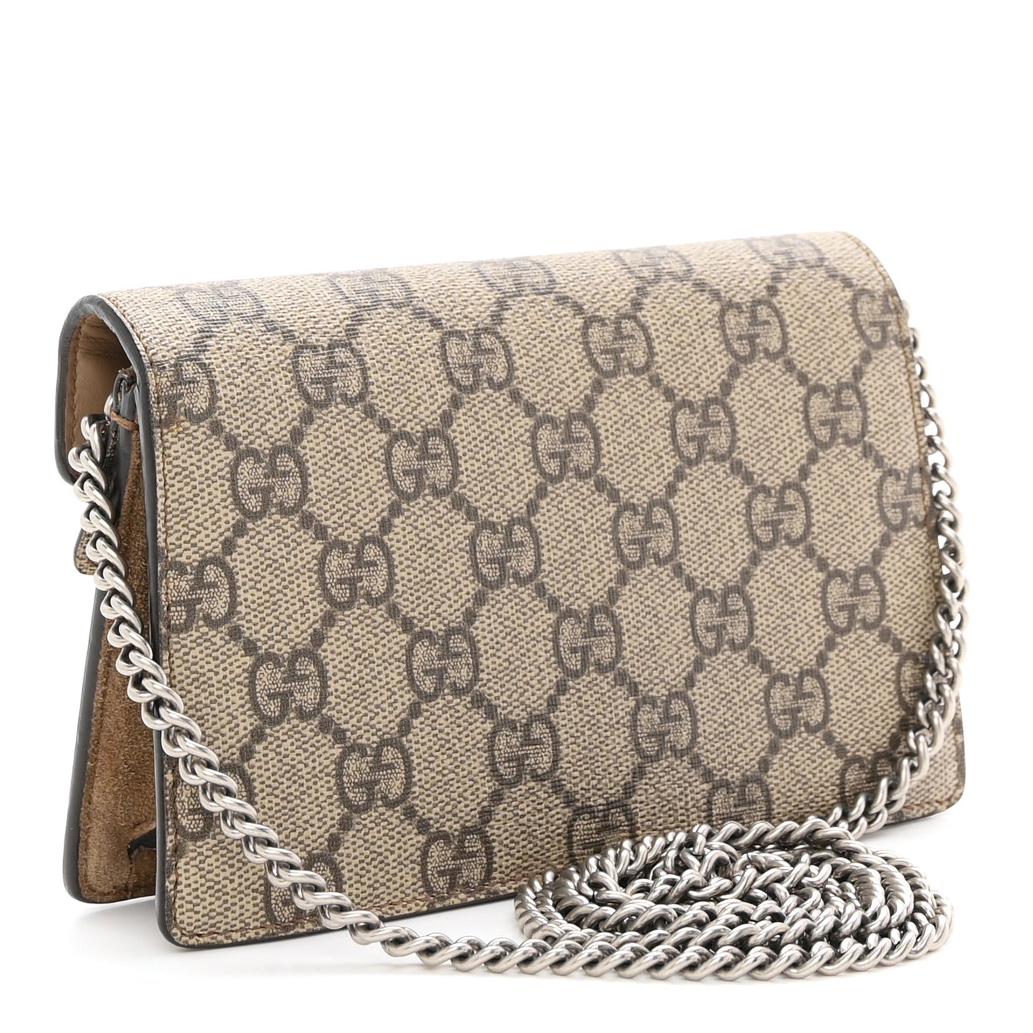 GG Supreme Monogram Super Mini Dionysus Shoulder Bag Taupe
