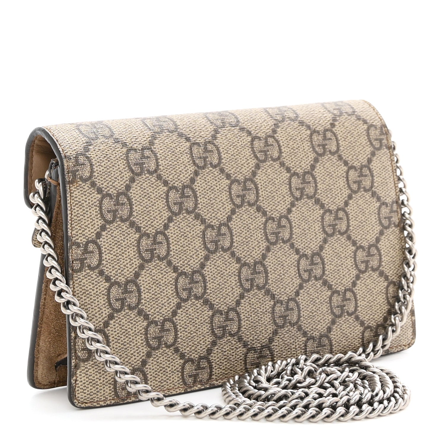 Gucci GG Supreme Monogram Super Mini Dionysus Shoulder Bag Taupe 3 of 9