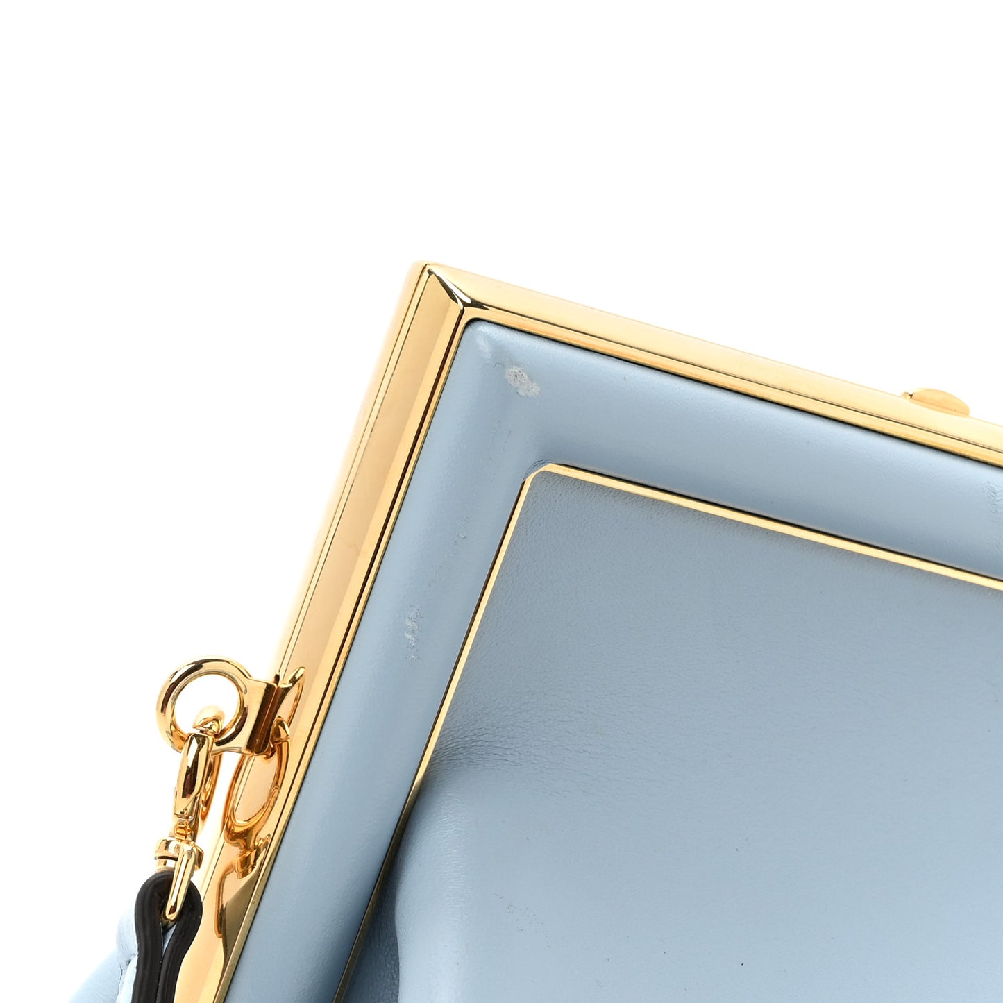Shiny Nappa Small Fendi First Azzurro Baby