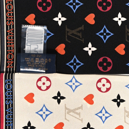 Louis Vuitton Silk Game On Bandeau Black White 4 of 4