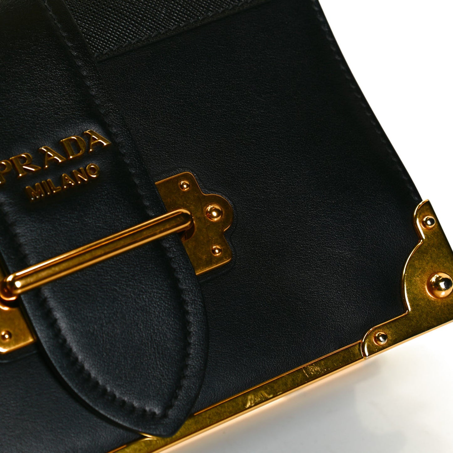 City Calfskin Saffiano Cahier Bag Black