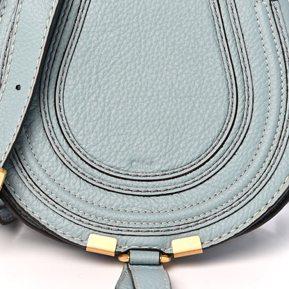 Chloe Calfskin Mini Marcie Round Crossbody Bag Faded Blue 9 of 9