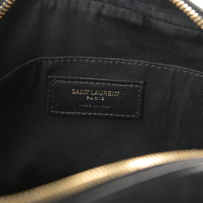 Saint Laurent Calfskin Matelasse Monogram Lou Camera Bag Black 6 of 10