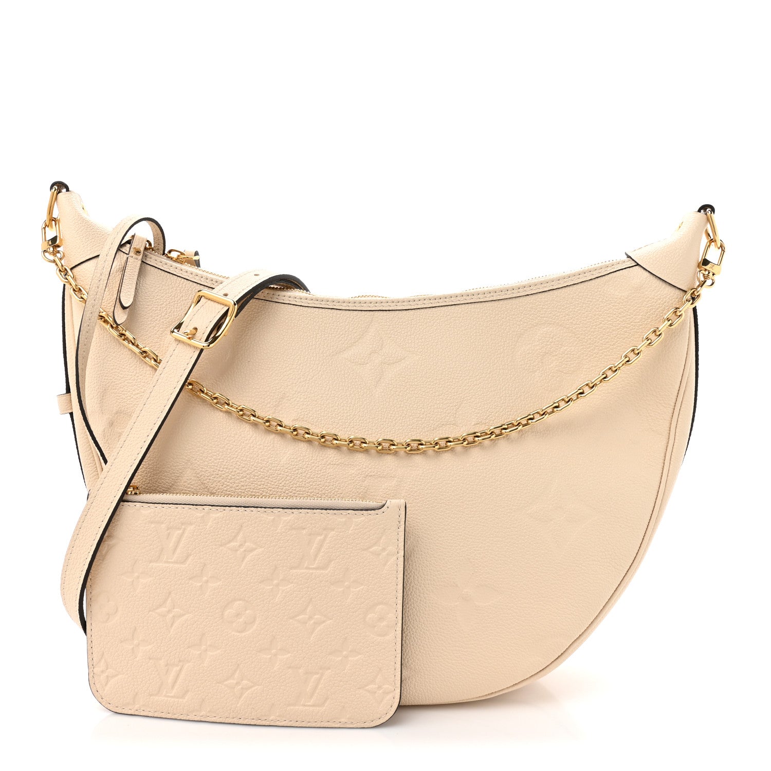 Louis Vuitton Empreinte Monogram Giant Loop Hobo Cream 1819106