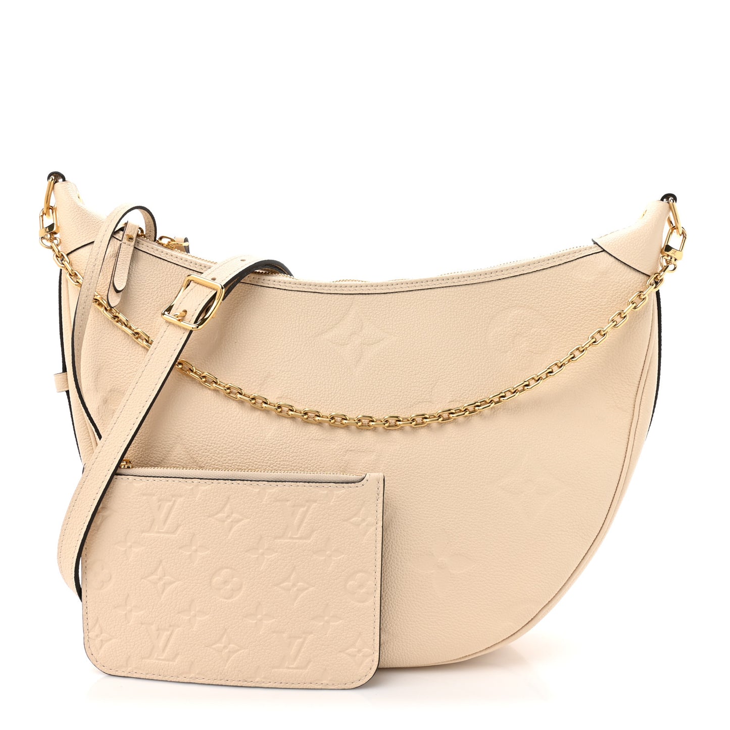 Empreinte Monogram Giant Loop Hobo Cream