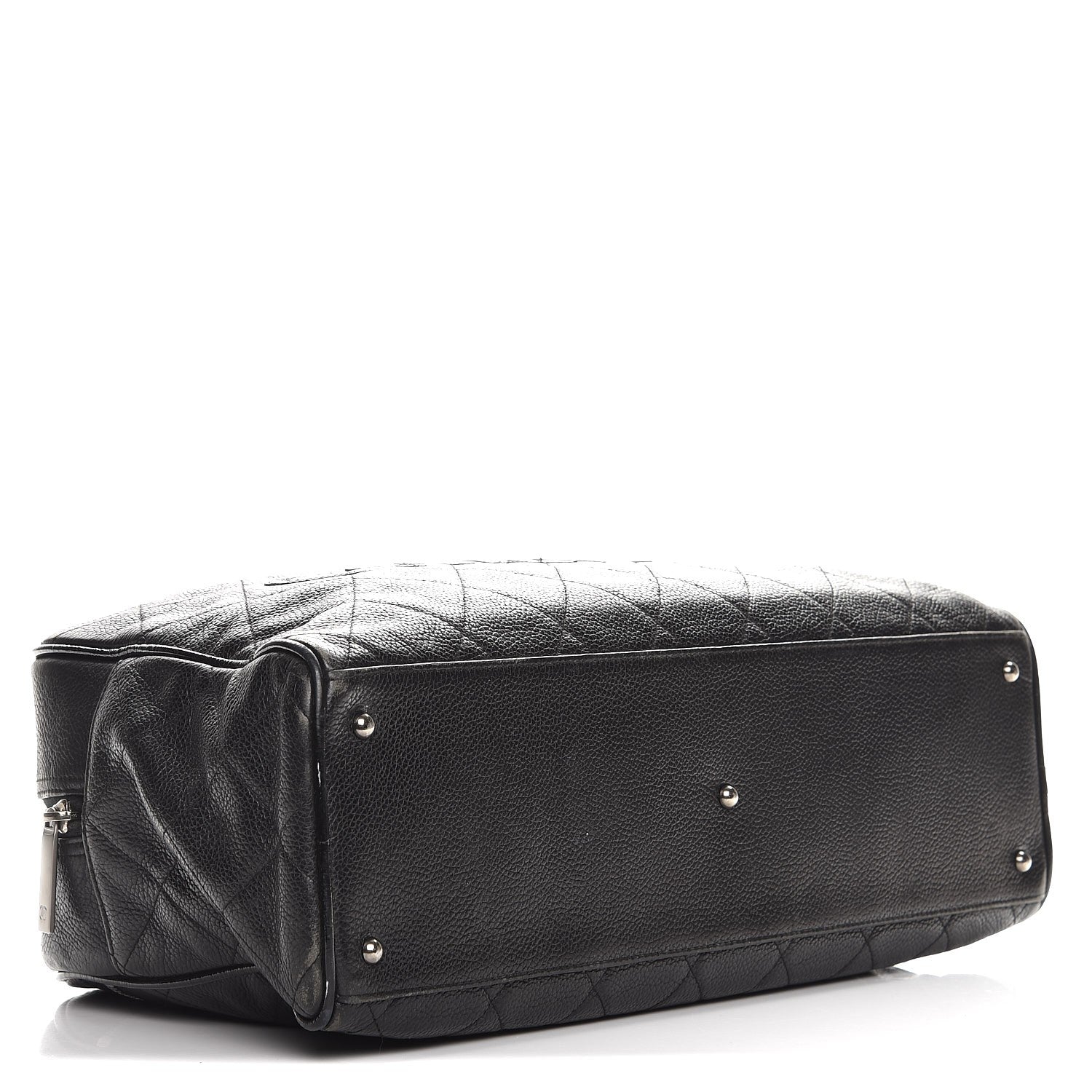 Chanel Caviar Patent Quilted Large Bowler Black 4 of 15