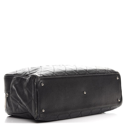Chanel Caviar Patent Quilted Large Bowler Black 4 of 15