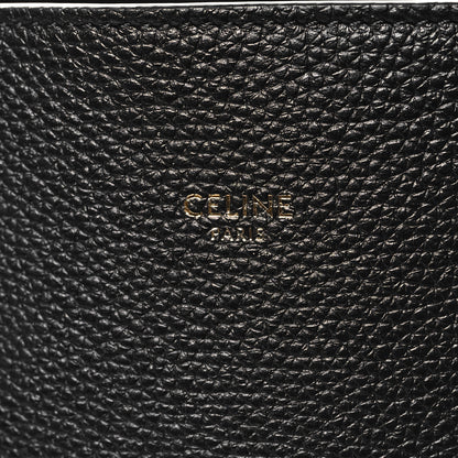 Celine Soft Grained Calfskin Small Belt Cabas Phantom Black 6 of 10