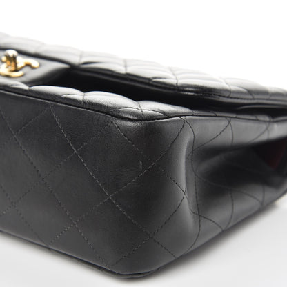Chanel Lambskin Quilted Jumbo Double Flap Black 10 of 11