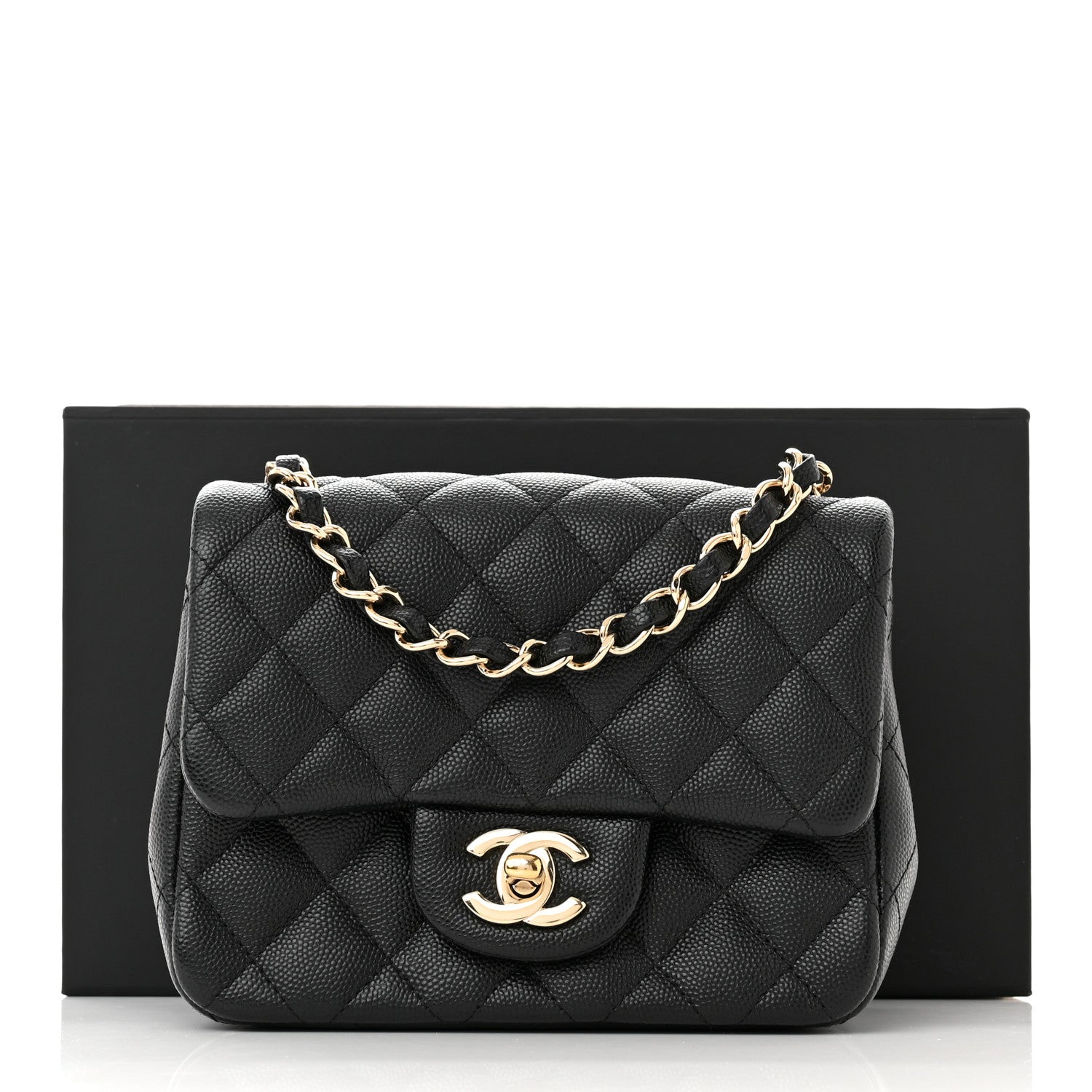 Chanel Caviar Quilted Mini Square Flap Black 12 of 12
