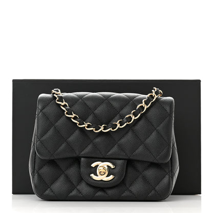 Chanel Caviar Quilted Mini Square Flap Black 12 of 12