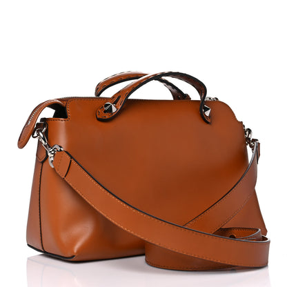 Fendi Vitello King Logo Embossed Medium By The Way Boston Bag Cuoio 3 of 9