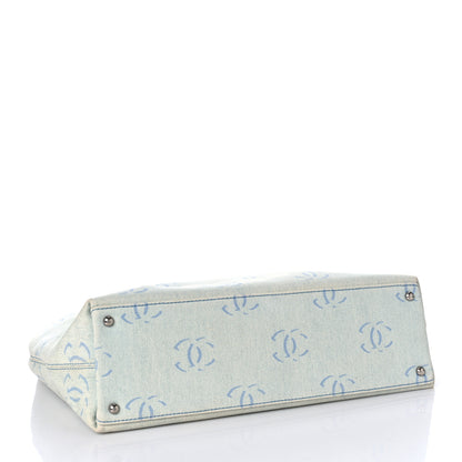 Chanel Denim CC Tote Blue 3 of 8